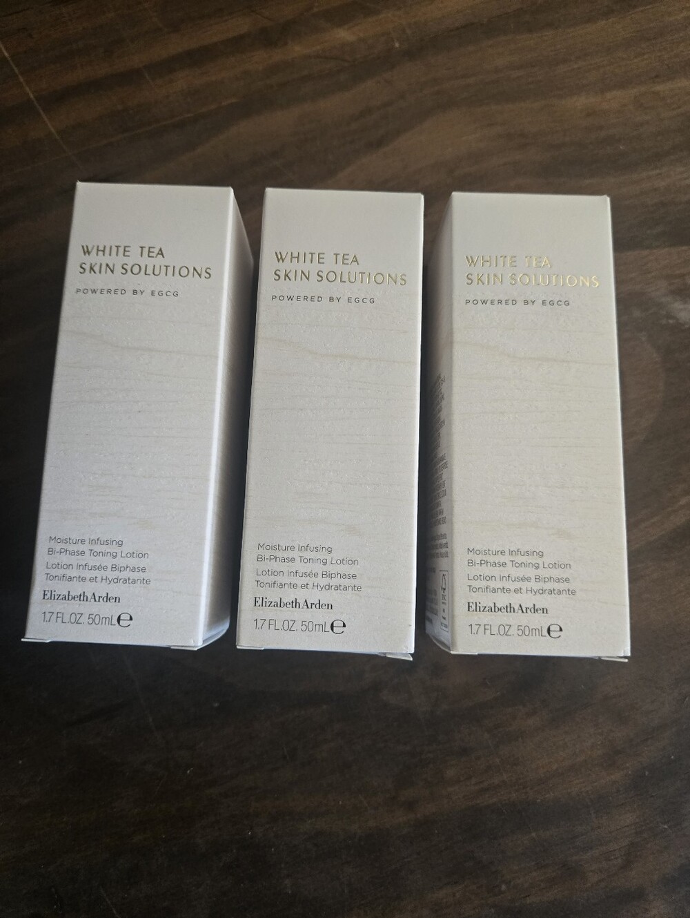 Set Of 3 Elizabeth Arden White Tea Skin Solutions Toning Lotion